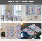Stained Glass Window Film, Rainbow Decorative Window Privacy Film - Image 6