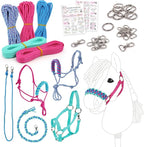 kullaloo DIY Hobby Horse Halter Kit Make Stick Horse Head Collars, Rope Halters by kullaloo