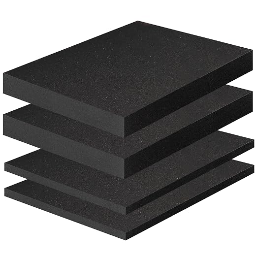 4PCS High Density Polyurethane Foam Sheets by ZOCONE
