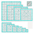 Quilting Rulers, 10 Quilting Square Ruler Templates by HUIFARI