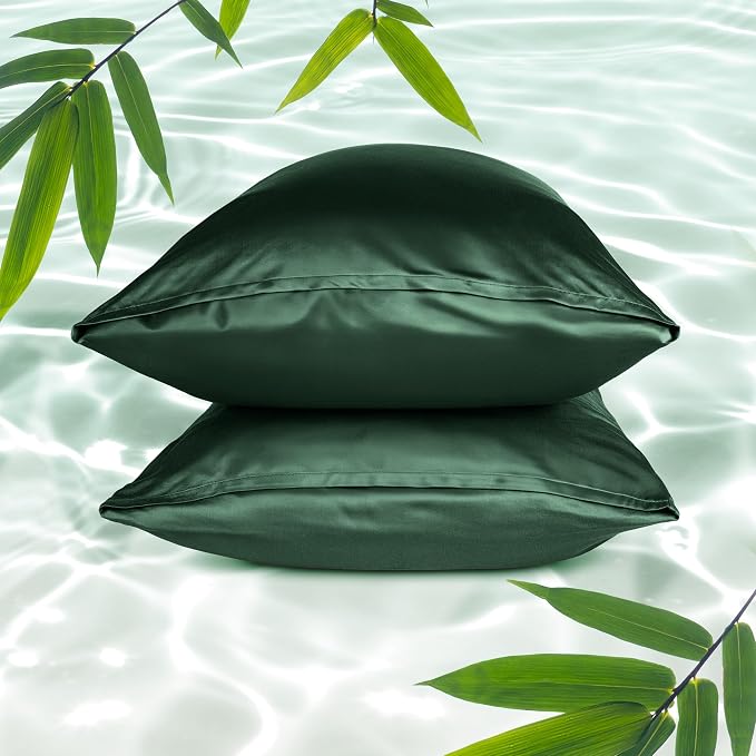 Bare Home 100% Rayon Made from Bamboo Luxury Queen Size Set of 2 Cooling by BareHome