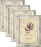 4×6 Picture Frame Set of 4, Vintage Photo Frame, Rustic Retro Picture Frame by TKYGU