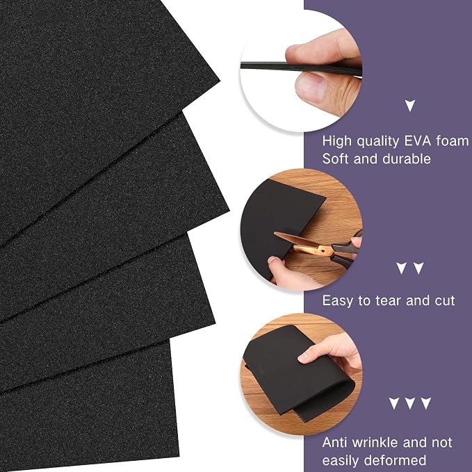 Innconee 15 Pcs Embroidery Foam 3mm Thick 10 x 15 Inch 3D Puffy EVA Foam Sheets - Image 4