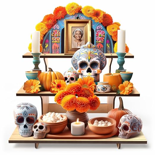 Straight Natural Wooden Tiered Display Stand, Portable Products Display Shelf - Image 3