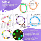 JQEEYGV Friendship Bracelet Kit, 2 Boxs 7300Pcs Clay Beads - Image 7