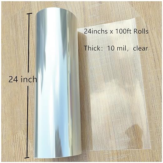 Clear 24inchs x 100ft Rolls 10 mil Transparency Blank Stencil Sheets Material - Image 2