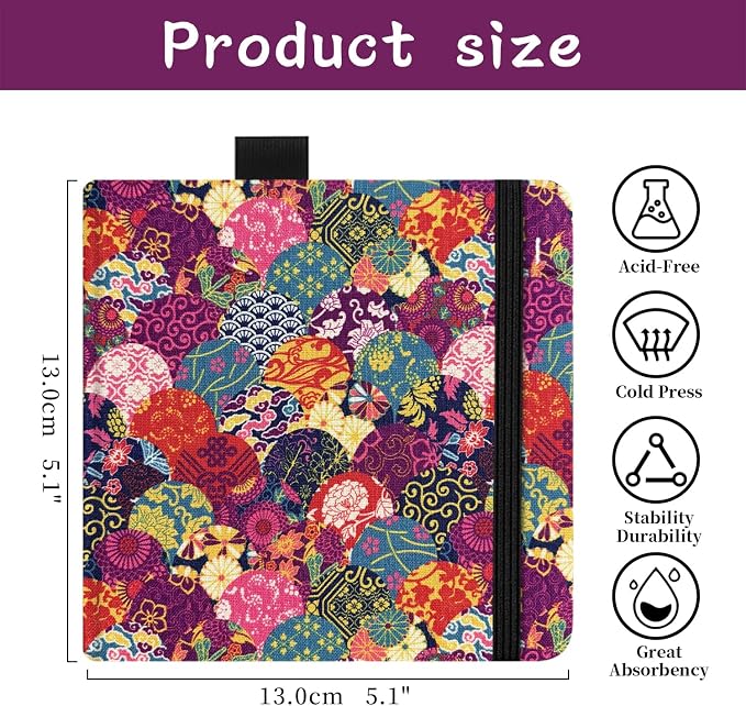 5x5 Handy Portable Handmade Cloth Fabric Hardcover Sewing Binding Travel - Image 2