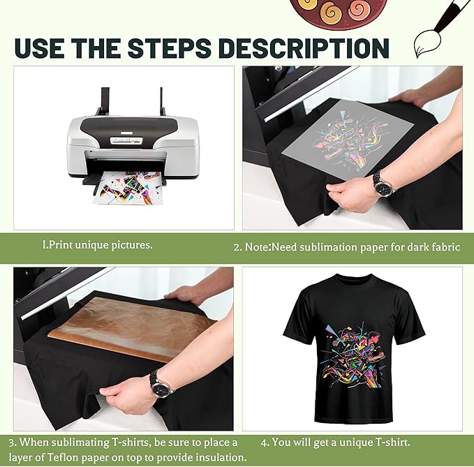 Joyclub 5 PCS Unisex Sublimation Blanks Bulk Polyester T Shirts - Image 5