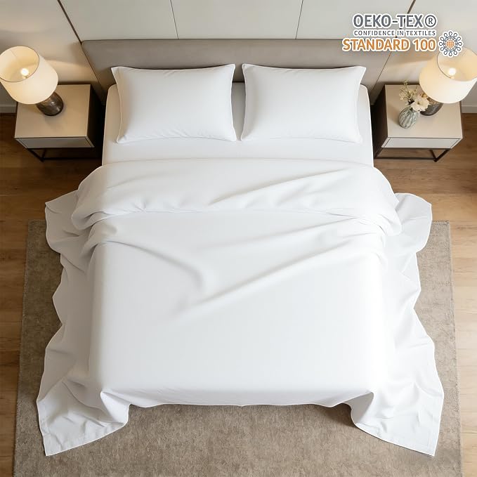 HBHLFZ Twin XL Flat Sheets Only 2 Pack - Image 2