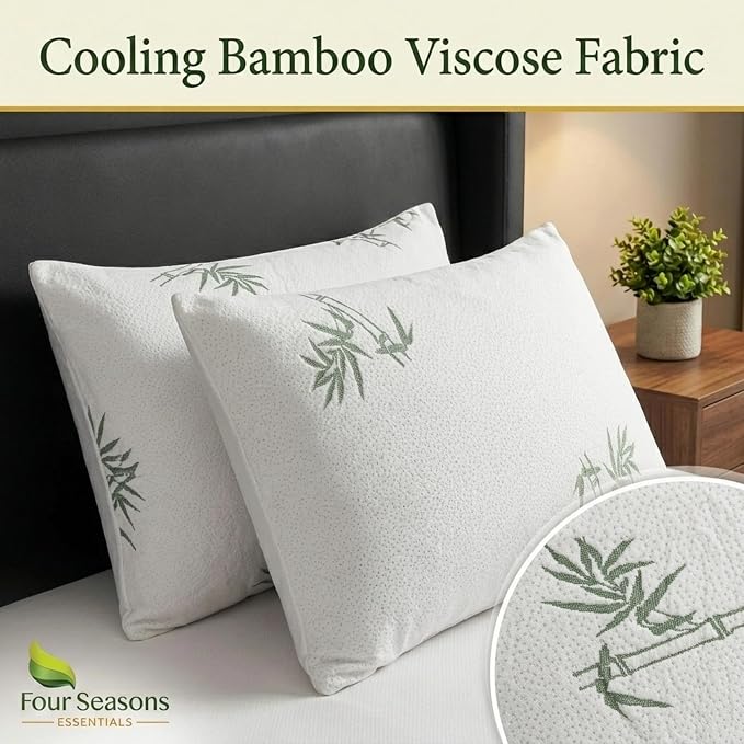Four Seasons Essentials Standard Size Waterproof Pillow Protectors - Image 2