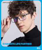 ANYLUV Blue Light Glasses Men, Relieve Eyestrain and Eye Protection, Al-Mg - Image 2