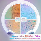 Coavas Rainbow Window Privacy Film, Frosted Glass Static Cling, Decorative - Image 5