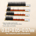 LASHVIEW Silk Mink Fake Eyelash Extensions 0.20 Thickness C Curl Mixed Tray - Image 8