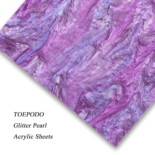 TOEPODO Pearlescent Cast Acrylic Sheets Pearl Acrylic 1/8inch Thickness Acrylic - Image 7