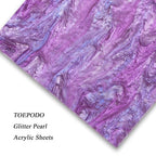 TOEPODO Pearlescent Cast Acrylic Sheets Pearl Acrylic 1/8inch Thickness Acrylic - Image 7