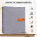 Popotop Large Photo Album Self Adhesive 4x6 5x7 8x10 Scrapbook Album DIY - Image 2