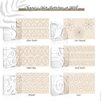 6 Pcs Free Motion Quilting Template Series - Image 2