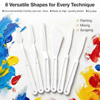 30Pcs Plastic Spatula Palette Knives Painting Knives - Image 3