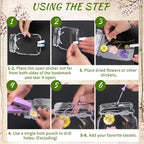 Kaluofan 103PCS Bookmark Making Kit, Transparent Flower Bookmarks, Handmade - Image 3