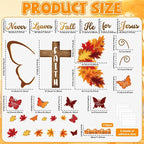 Religious Fall Bible Butterfly Bulletin Board Set Fall - Image 2