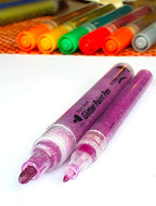 ArtShip Design 24 Glitter Paint Pens, Double Pack of Both Extra Fine and Medium - Image 5