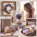 Wavwavw 50 Pcs Pressed Dried Lavender Flowers Stems Natural Preserved Real - Image 5