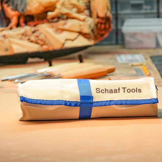 Schaaf Tools Hand-Sharpened Wood Carving Tools Set of 7 Chisels and Gouges - Image 6