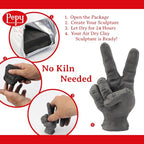 Pepy Premium European Air Dry Modeling Clay Black 3 Pack 2.2 lb Bars, 6.6 lbs - Image 3