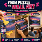 Jigsaw Puzzle Glue Clear with Applicators, No Yellowing Puzzle Saver - Image 5