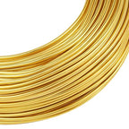Fashewelry 180 Feet 2mm Gold Aluminum Wire Bendable Metal Craft Wire - Image 8