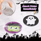 UPINS 8Pcs Halloween Diamond Art Painting Coasters Kits - Image 5
