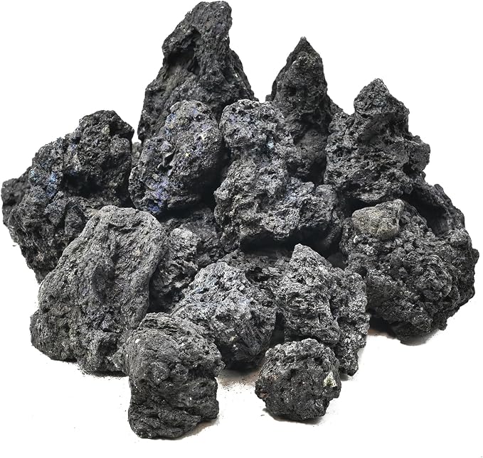 Natural Volcanic Lava Rock 1-2.5 Inches Decorative Stones by KINGRUI