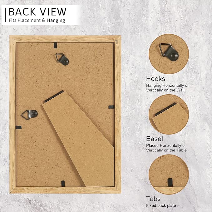 ATOBART 4x6 Picture Frame, Composite Wood Photo Frame - Image 4
