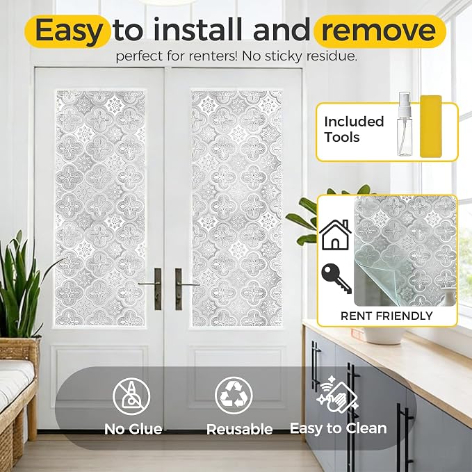 OHTMERU Window Privacy Film Decorative - Image 5