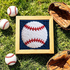 INFUNLY Baseball Punch Needle Embroidery Kit 9.4 Inch Square Punch Needle Craft - Image 6