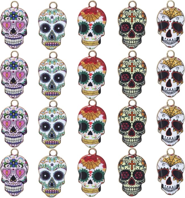 Bulk Gold Enamel Charms for Jewelry Making, Colorful Metal Charms Pendant for by stino