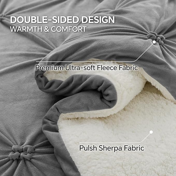 BEDELITE Pintuck Fluffy Twin Comforter Set - Image 5