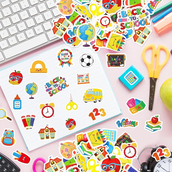 300Pcs Back to School Foam Stickers, Colorful Self-Adhesive First Day of School - Image 4