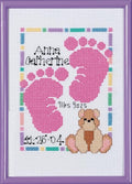 Baby Footprints Counted Cross Stitch Kit by Janlynn