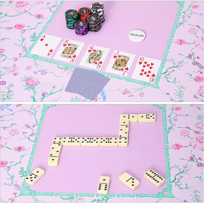 TIASUSAN Purple and Green Mahjong Mat - Image 7