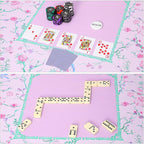 TIASUSAN Purple and Green Mahjong Mat - Image 7