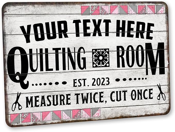 Personalized Quilting Room Sign Custom Sign Art Room Décor by ChicoCreekSigns