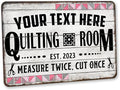Personalized Quilting Room Sign Custom Sign Art Room Décor by ChicoCreekSigns