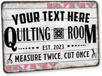 Personalized Quilting Room Sign Custom Sign Art Room Décor by ChicoCreekSigns