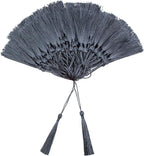 VAPKER 100 Pieces Dark Gray Color 13cm/5-Inch Silky Handmade Soft Tassels Floss by VAPKER