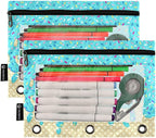 Teal Blue Ice Cream Print Pencil Pouch - Image 2
