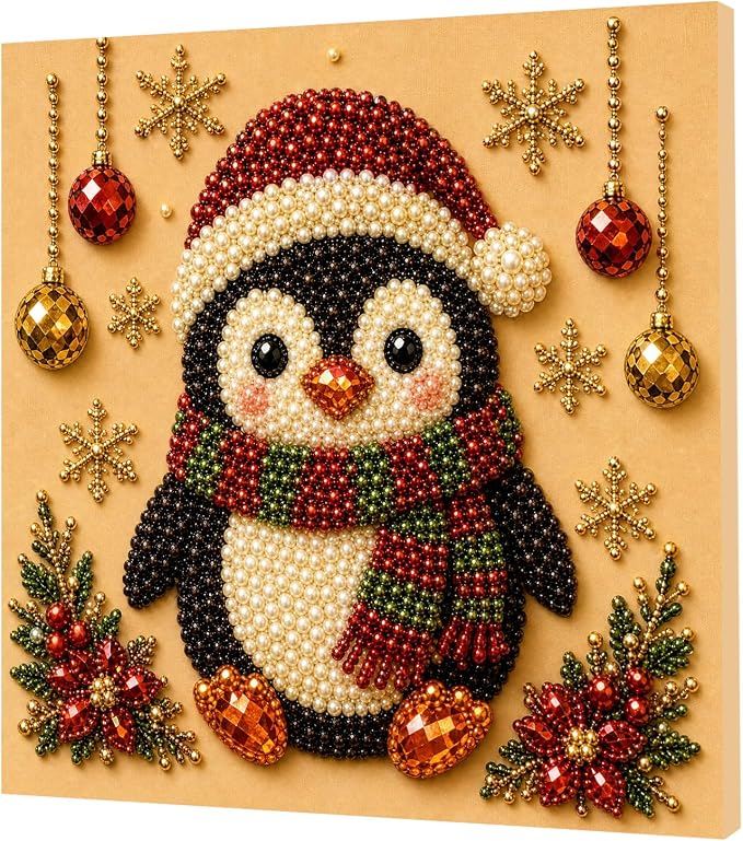 POETRYDRAW Christmas Decor Santa Pearl Art Kit - Image 6