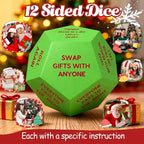 Santa Swap Gift Exchange Dice, 3 * 3in Exchange Gifts Family Game, Christmas - Image 4