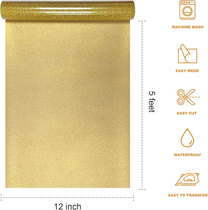 Glitter HTV Heat Transfer Vinyl Rolls - Image 2