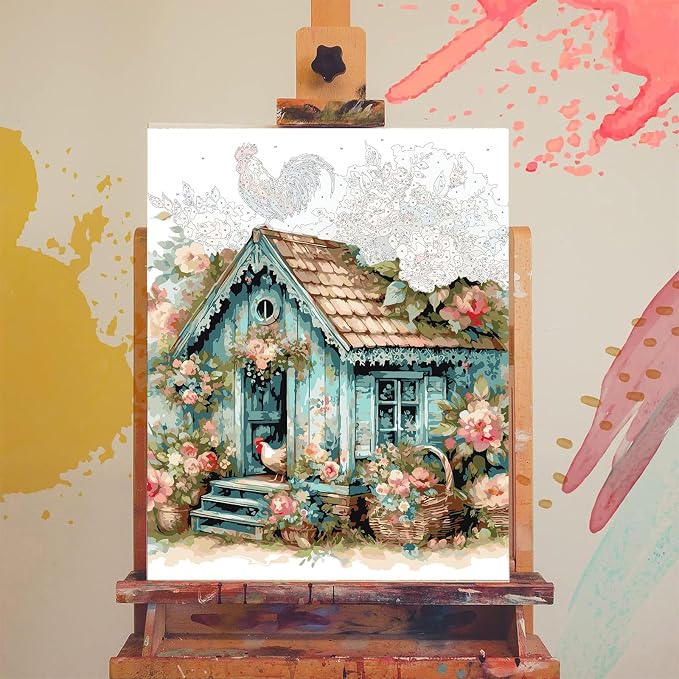 xackcme Chicken Coop Paint by Numbers - Image 3